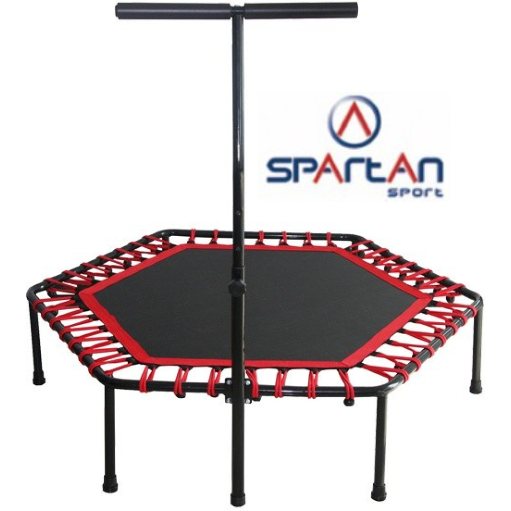 Fitness trampolína s držadlom SPARTAN 130 cm