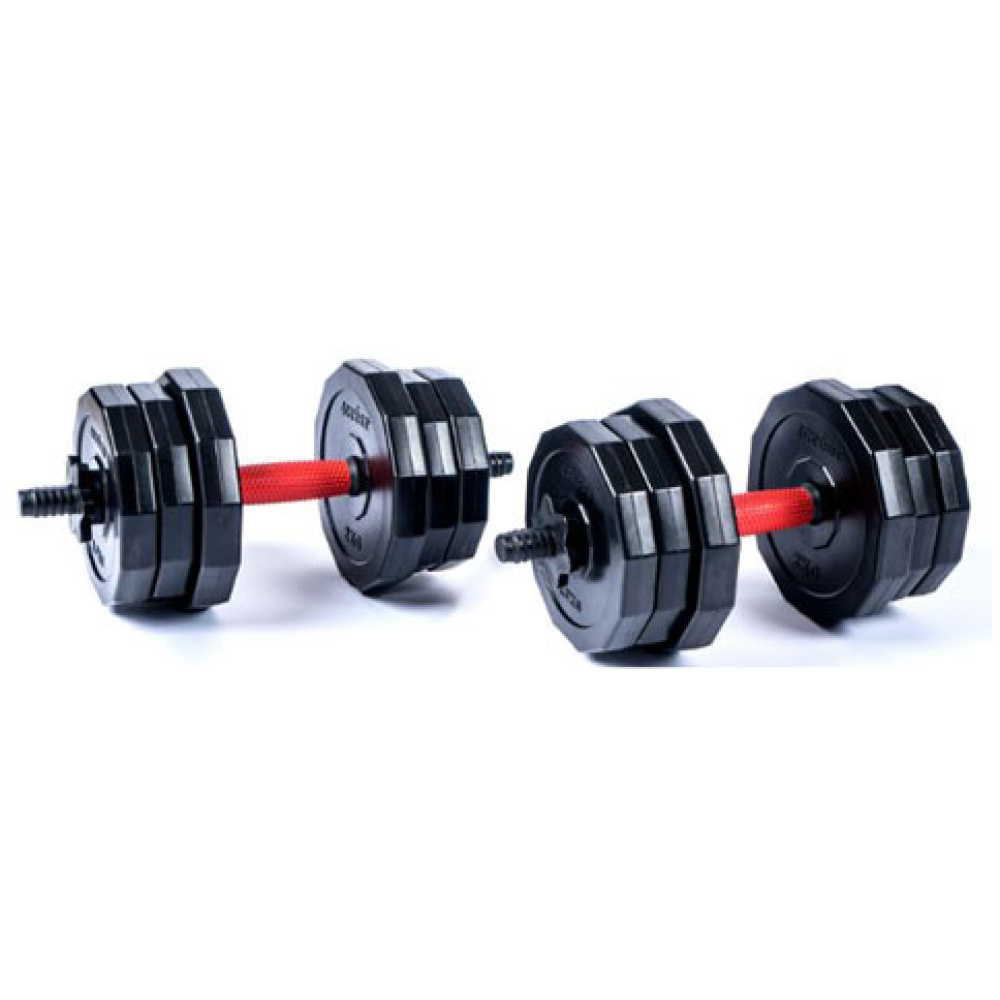 SPARTAN Jednoručný činkový set 2 x 10 kg